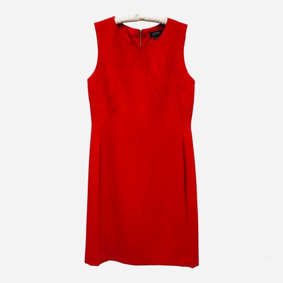 Tahari Arthur S. Levine RED Dress Sz 8 - Picture 1 of 6